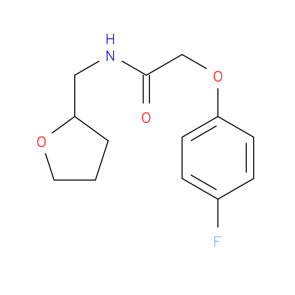 2-(4-fluorophenoxy)-N-(tetrahydro-2-furanylmethyl)acetamide