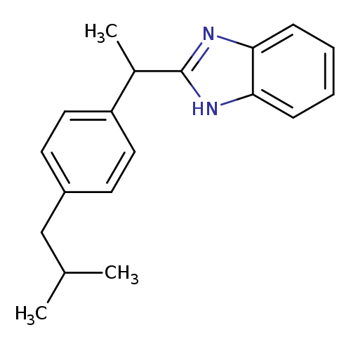 1H-Benzimidazole, 2-[1-[4-(2-methylpropyl)phenyl]ethyl]-