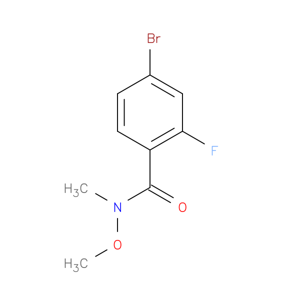 N-Methoxy-N-methyl 4-bromo-2-fluorobenzamide