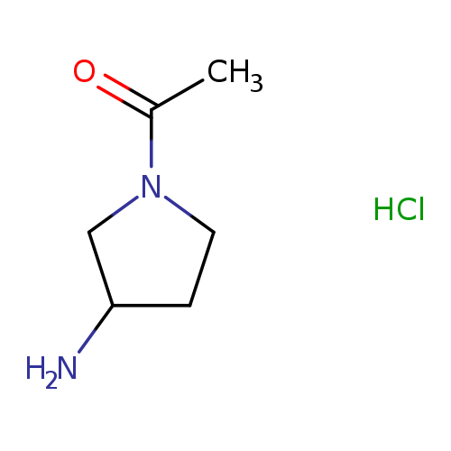 Ethanone, 1-(3-amino-1-pyrrolidinyl)-, hydrochloride (1:1)
