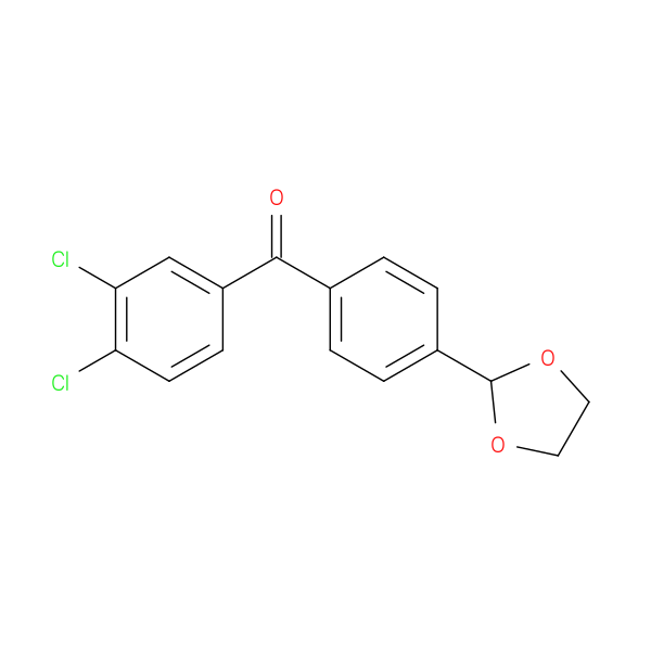 3,4-Dichloro-4'-(1,3-dioxolan-2-yl)benzophenone