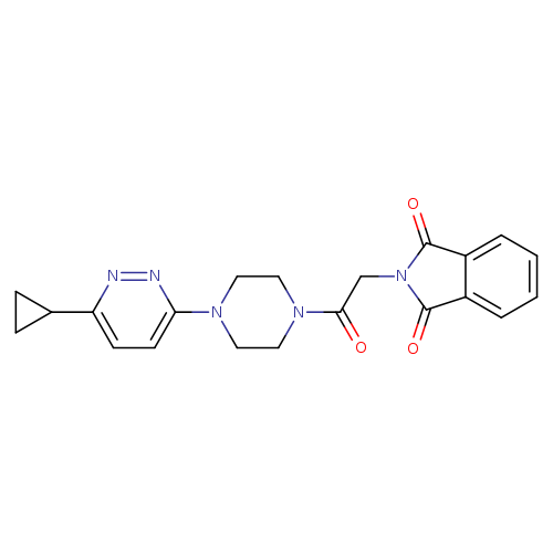 2-{2-[4-(6-cyclopropylpyridazin-3-yl)piperazin-1-yl]-2-oxoethyl}-2,3-dihydro-1H-isoindole-1,3-dione