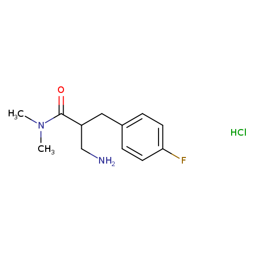 3-amino-2-[(4-fluorophenyl)methyl]-n,n-dimethylpropanamide hydrochloride