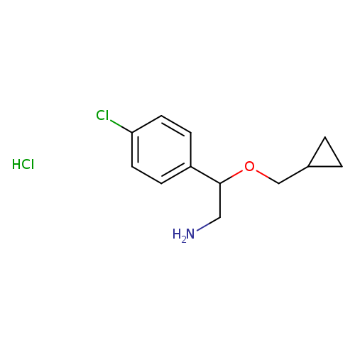 2-(4-Chlorophenyl)-2-(cyclopropylmethoxy)ethan-1-amine hydrochloride