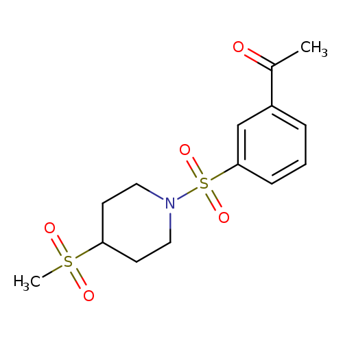 1-{3-[(4-methanesulfonylpiperidin-1-yl)sulfonyl]phenyl}ethan-1-one
