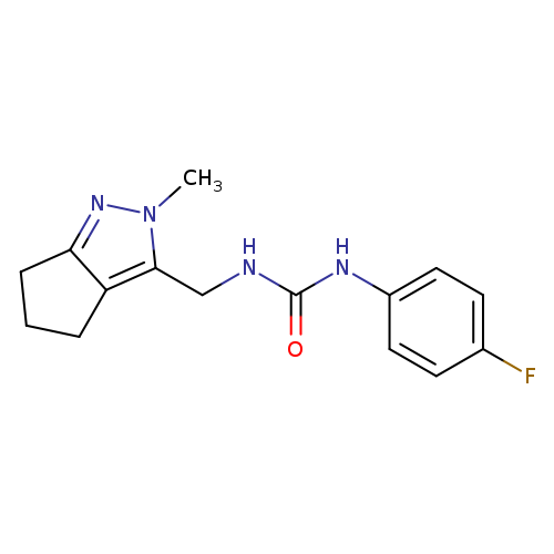 1-(4-fluorophenyl)-3-({2-methyl-2H,4H,5H,6H-cyclopenta[c]pyrazol-3-yl}methyl)urea