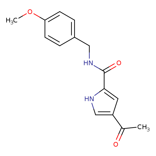 4-acetyl-N-[(4-methoxyphenyl)methyl]-1H-pyrrole-2-carboxamide