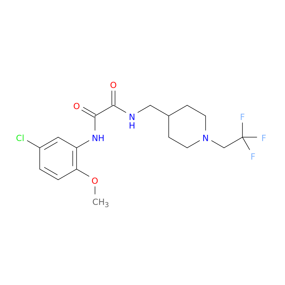 N-(5-chloro-2-methoxyphenyl)-N'-{[1-(2,2,2-trifluoroethyl)piperidin-4-yl]methyl}ethanediamide