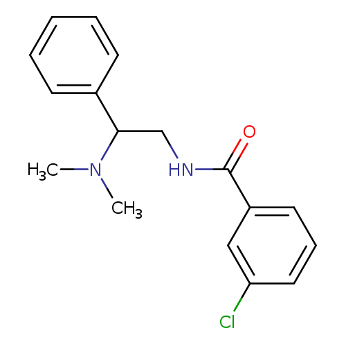 3-chloro-N-[2-(dimethylamino)-2-phenylethyl]benzamide
