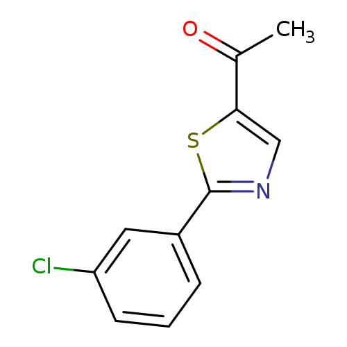 1-[2-(3-chlorophenyl)-1,3-thiazol-5-yl]ethan-1-one