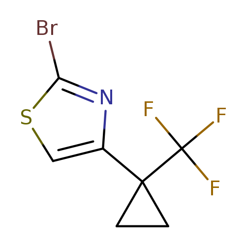 2-bromo-4-[1-(trifluoromethyl)cyclopropyl]-1,3-thiazole