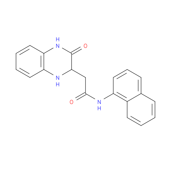 N-(naphthalen-1-yl)-2-(3-oxo-1,2,3,4-tetrahydroquinoxalin-2-yl)acetamide
