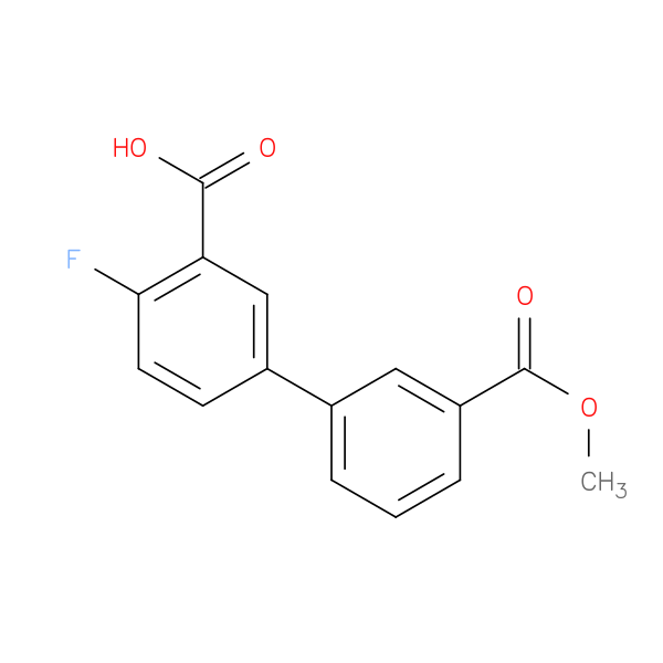 2-Fluoro-5-(3-methoxycarbonylphenyl)benzoic acid