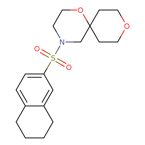 4-(5,6,7,8-tetrahydronaphthalene-2-sulfonyl)-1,9-dioxa-4-azaspiro[5.5]undecane