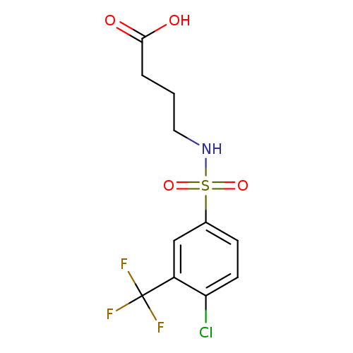 4-[4-chloro-3-(trifluoromethyl)benzenesulfonamido]butanoic acid