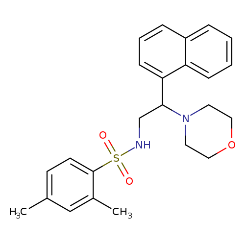 2,4-dimethyl-N-[2-(morpholin-4-yl)-2-(naphthalen-1-yl)ethyl]benzene-1-sulfonamide