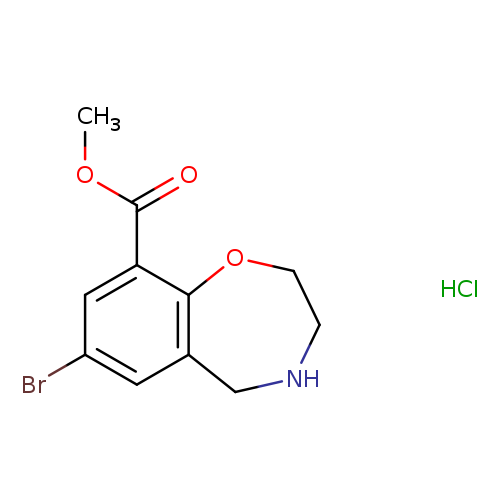 methyl 7-bromo-2,3,4,5-tetrahydro-1,4-benzoxazepine-9-carboxylate hydrochloride