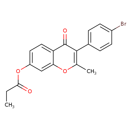 3-(4-bromophenyl)-2-methyl-4-oxo-4H-chromen-7-yl propanoate