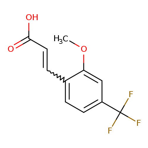 (2E)-3-[2-methoxy-4-(trifluoromethyl)phenyl]prop-2-enoic acid