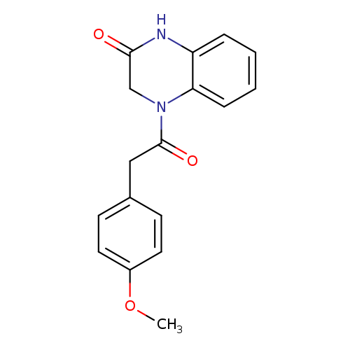4-[2-(4-methoxyphenyl)acetyl]-1,2,3,4-tetrahydroquinoxalin-2-one