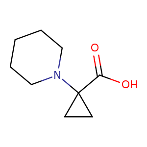 Cyclopropanecarboxylic acid, 1-(1-piperidinyl)-