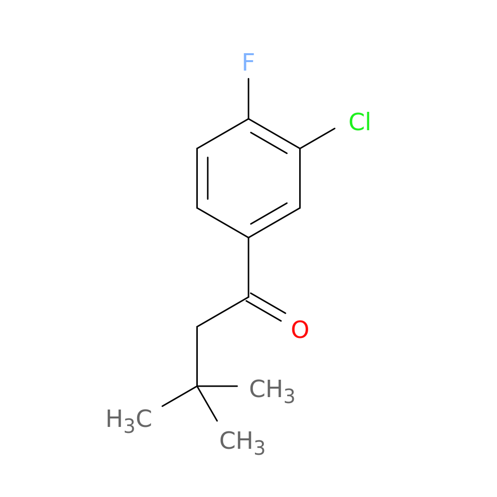 3'-Chloro-3,3-dimethyl-4'-fluorobutyrophenone
