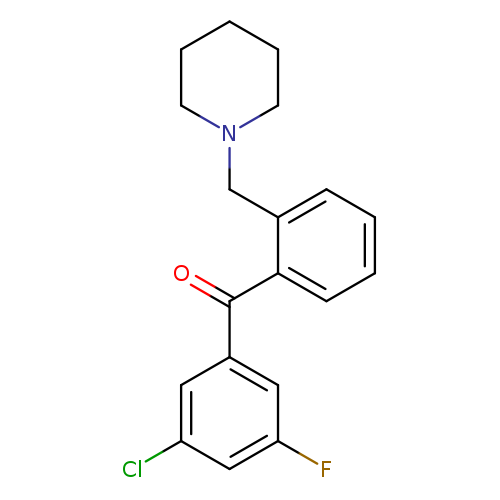 3'-Chloro-5'-fluoro-2-piperidinomethyl benzophenone
