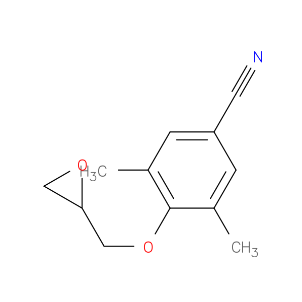 3,5-dimethyl-4-[(oxiran-2-yl)methoxy]benzonitrile