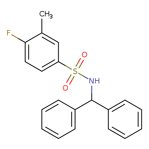 N-(diphenylmethyl)-4-fluoro-3-methylbenzene-1-sulfonamide