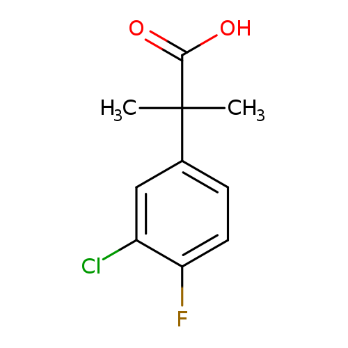2-(3-Chloro-4-fluorophenyl)-2-methylpropanoic acid