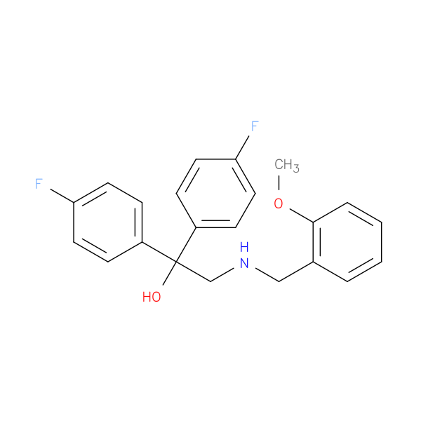 1,1-bis(4-fluorophenyl)-2-{[(2-methoxyphenyl)methyl]amino}ethan-1-ol