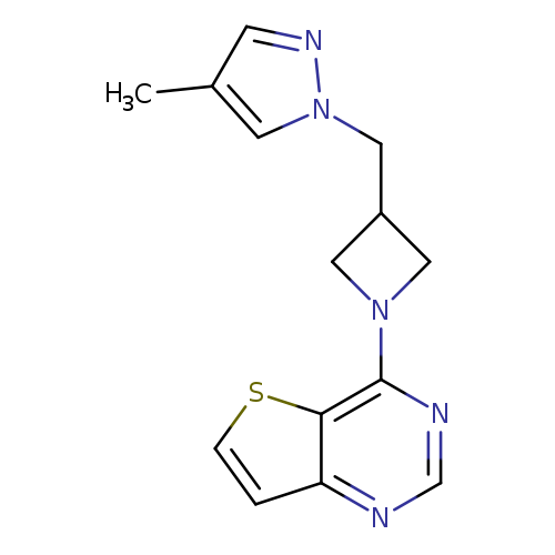 4-methyl-1-[(1-{thieno[3,2-d]pyrimidin-4-yl}azetidin-3-yl)methyl]-1H-pyrazole
