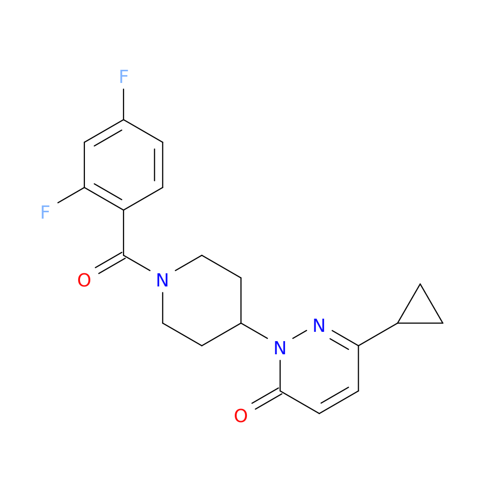 6-cyclopropyl-2-[1-(2,4-difluorobenzoyl)piperidin-4-yl]-2,3-dihydropyridazin-3-one