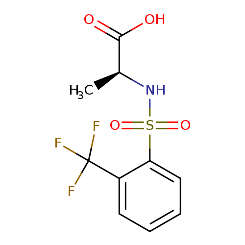 (2S)-2-[2-(trifluoromethyl)benzenesulfonamido]propanoic acid