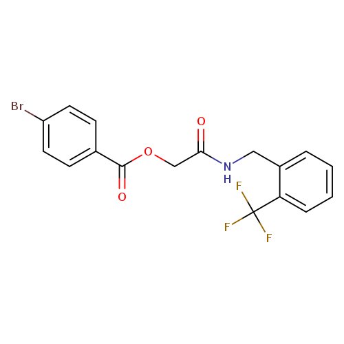 ({[2-(trifluoromethyl)phenyl]methyl}carbamoyl)methyl 4-bromobenzoate