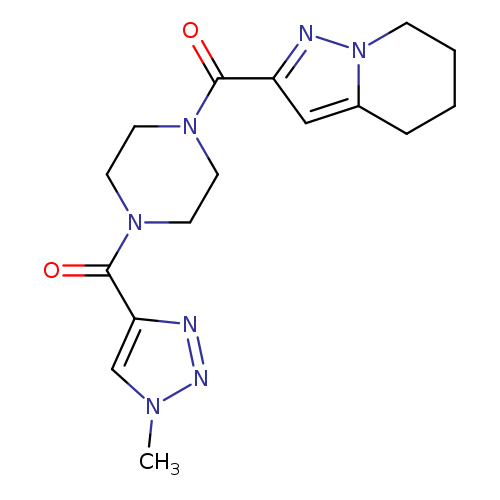 1-(1-methyl-1H-1,2,3-triazole-4-carbonyl)-4-{4H,5H,6H,7H-pyrazolo[1,5-a]pyridine-2-carbonyl}piperazine