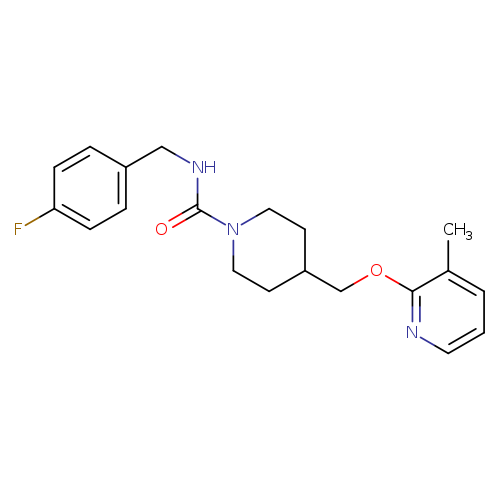 N-[(4-fluorophenyl)methyl]-4-{[(3-methylpyridin-2-yl)oxy]methyl}piperidine-1-carboxamide