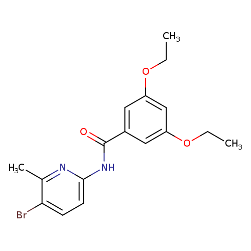 N-(5-bromo-6-methyl-2-pyridinyl)-3,5-diethoxybenzamide