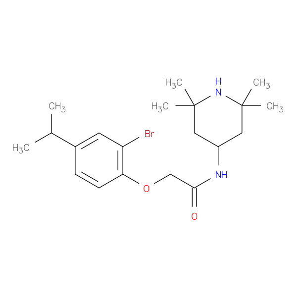 2-(2-Bromo-4-isopropylphenoxy)-N-(2,2,6,6-tetramethylpiperidin-4-yl)acetamide