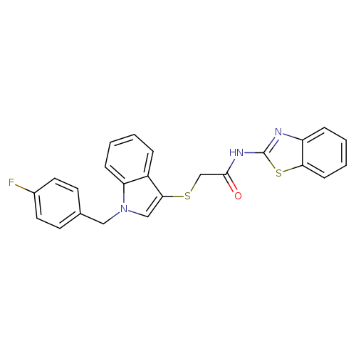 N-(1,3-benzothiazol-2-yl)-2-({1-[(4-fluorophenyl)methyl]-1H-indol-3-yl}sulfanyl)acetamide