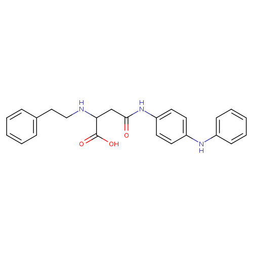 3-{[4-(phenylamino)phenyl]carbamoyl}-2-[(2-phenylethyl)amino]propanoic acid