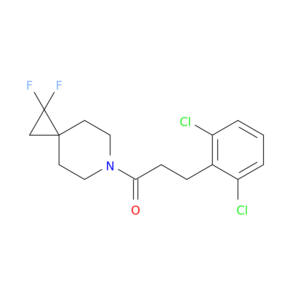 3-(2,6-dichlorophenyl)-1-{1,1-difluoro-6-azaspiro[2.5]octan-6-yl}propan-1-one