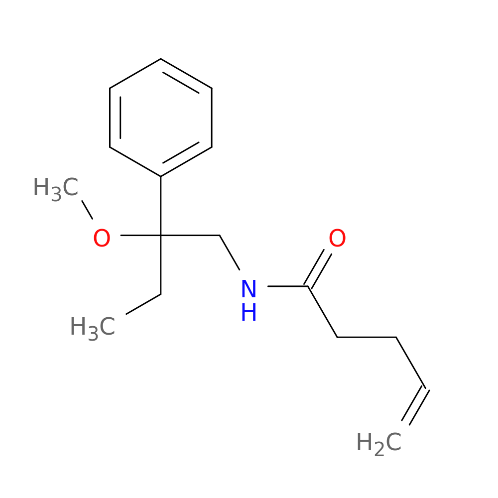 N-(2-methoxy-2-phenylbutyl)pent-4-enamide