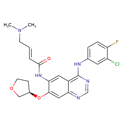 (E)-N-[4-(3-chloro-4-fluoroanilino)-7-[(3R)-oxolan-3-yl]oxyquinazolin-6-yl]-4-(dimethylamino)but-2-enamide