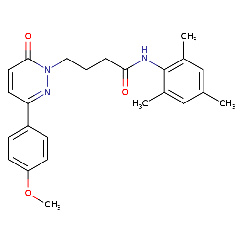 4-[3-(4-methoxyphenyl)-6-oxo-1,6-dihydropyridazin-1-yl]-N-(2,4,6-trimethylphenyl)butanamide