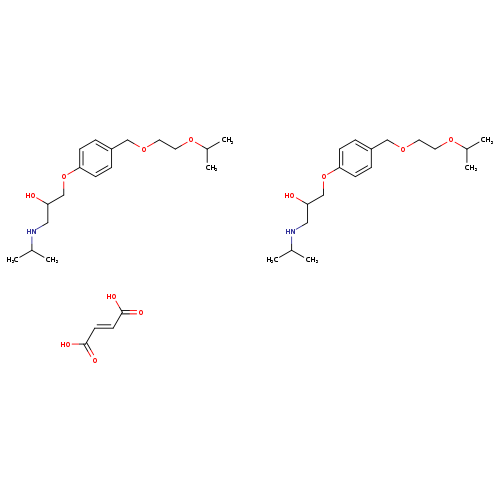 2-Propanol, 1-[4-[[2-(1-methylethoxy)ethoxy]methyl]phenoxy]-3-[(1-methylethyl)amino]-, (2E)-2-butenedioate (2:1)