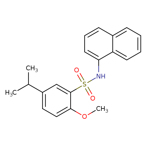 2-methoxy-N-(naphthalen-1-yl)-5-(propan-2-yl)benzene-1-sulfonamide
