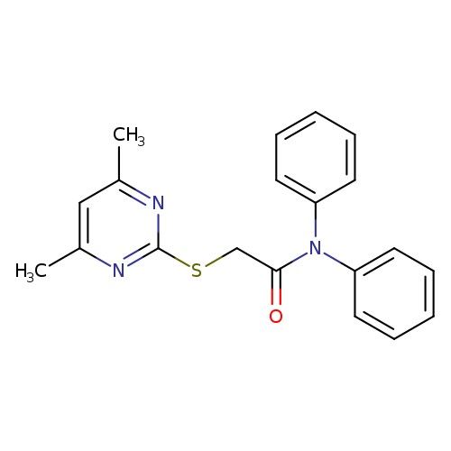 2-((4,6-Dimethylpyrimidin-2-yl)thio)-N,N-diphenylacetamide