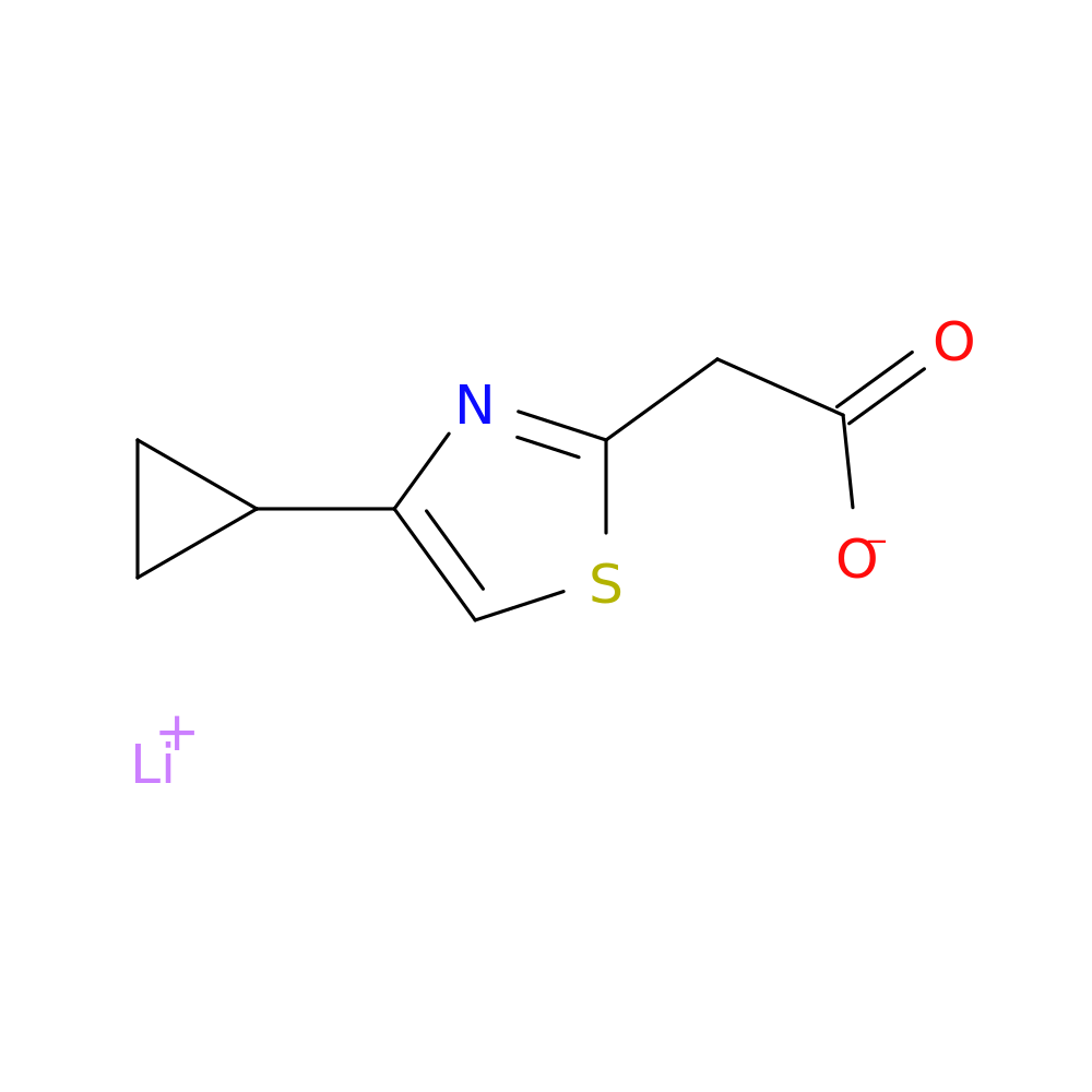 Lithium(1+) ion 2-(4-cyclopropyl-1,3-thiazol-2-yl)acetate