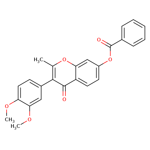 3-(3,4-dimethoxyphenyl)-2-methyl-4-oxo-4H-chromen-7-yl benzoate